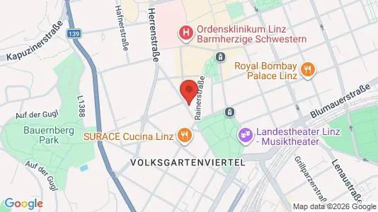 Apartments for rent i Leonding - kort over placeringen