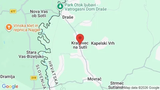 Houses for rent i Kraljevec na Sutli - kort over placeringen