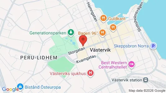 Apartments for rent i Västervik - kort over placeringen