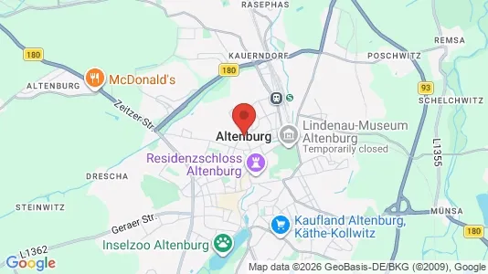 Apartments for rent i Altenburger Land - kort over placeringen