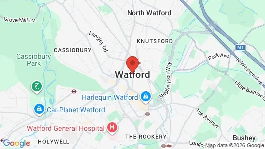 Apartments for rent i Watford - Hertfordshire - kort over placeringen