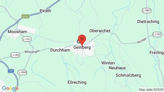 Apartments for rent i Geinberg - kort over placeringen
