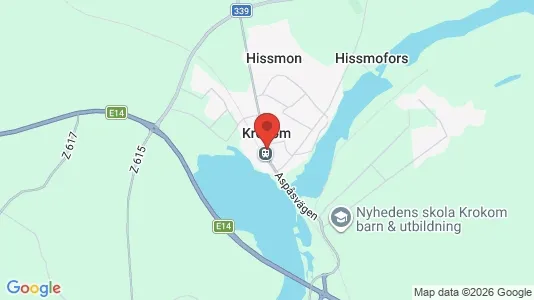 Houses for rent i Krokom - kort over placeringen
