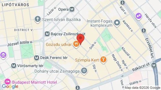 Apartments for rent i Budapest Erzsébetváros - kort over placeringen