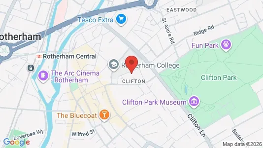 Apartments for rent i Rotherham - South Yorkshire - kort over placeringen