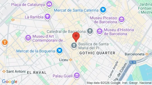Apartments for rent i Barcelona Ciutat Vella - kort over placeringen