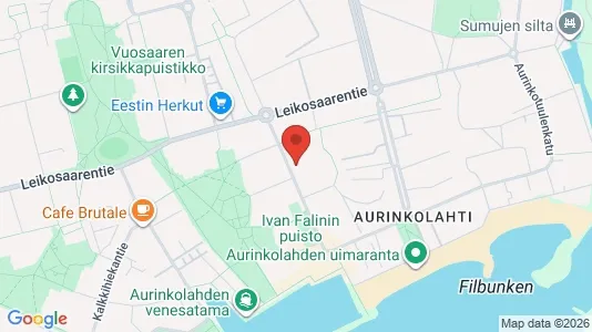 Apartments for rent i Helsinki Itäinen - kort over placeringen