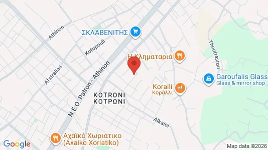 Apartments for rent i Patras - kort over placeringen