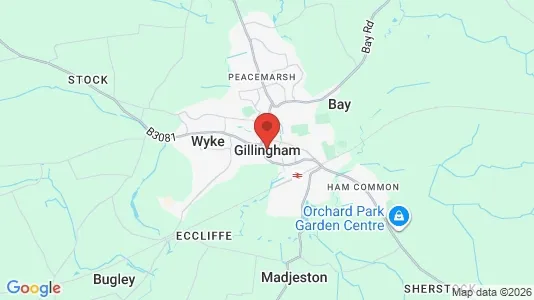 Houses for rent i Gillingham - Dorset - kort over placeringen