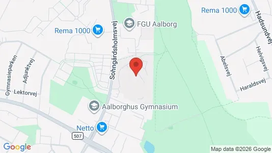 Apartments for rent i Aalborg Center - kort over placeringen