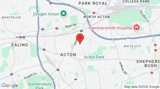 Apartments for rent i London W3 - kort over placeringen