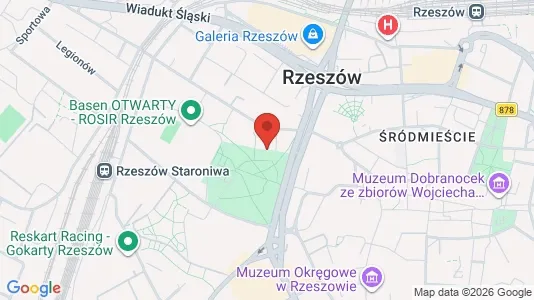 Apartments for rent i Rzeszów - kort over placeringen