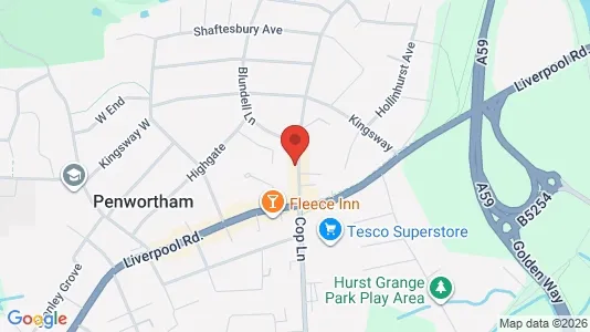 Apartments for rent i Preston - Lancashire - kort over placeringen
