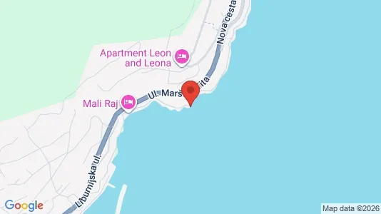Apartments for rent i Opatija - kort over placeringen