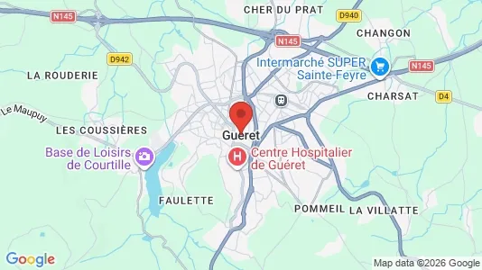 Apartments for rent in Guéret - Photo from Google Street View
