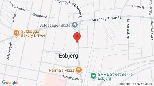 Apartments for rent i Esbjerg Center - kort over placeringen