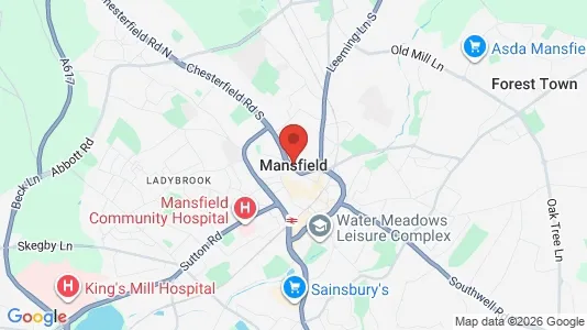 Apartments for rent in Mansfield - Nottinghamshire - Photo from Google Street View