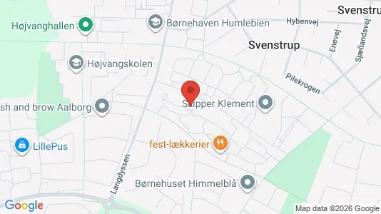 Apartments for rent i Svenstrup J - kort over placeringen