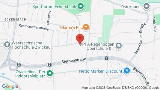 Apartments for rent i Zwickau - kort over placeringen