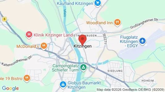 Houses for rent i Kitzingen - kort over placeringen