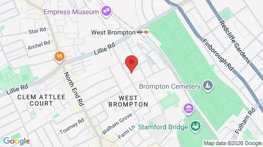 Rooms for rent i London SW6 - kort over placeringen