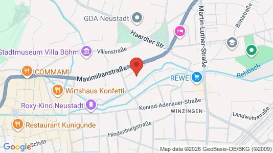 Apartments for rent i Neustadt an der Weinstraße - kort over placeringen