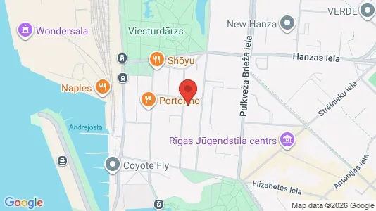 Apartments for rent i Riga Centrs - kort over placeringen