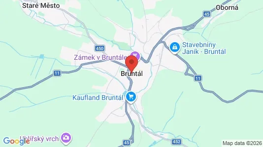 Apartments for rent in Bruntál - Photo from Google Street View