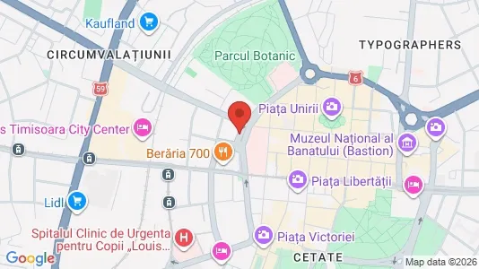 Apartments for rent i Timişoara - kort over placeringen