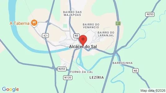 Apartments for rent i Alcácer do Sal - kort over placeringen