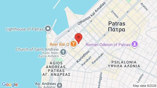 Apartments for rent i Patras - kort over placeringen
