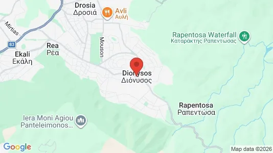 Houses for rent i Dionysos - kort over placeringen