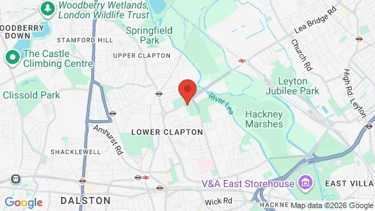 Houses for rent i London E5 - kort over placeringen