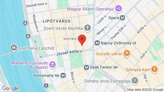 Apartments for rent i Budapest Belváros-Lipótváros - kort over placeringen