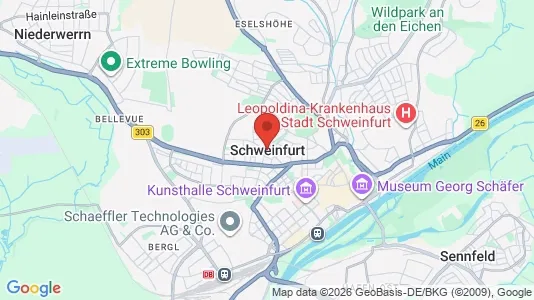 Houses for rent i Schweinfurt - kort over placeringen