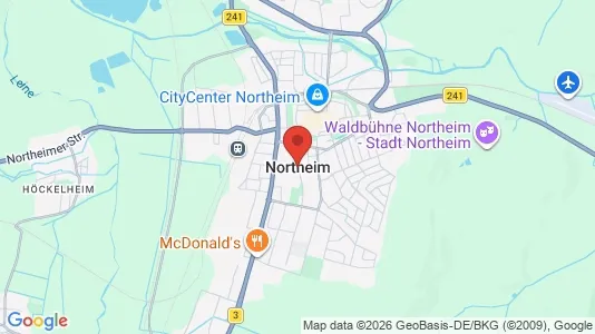 Apartments for rent i Northeim - kort over placeringen