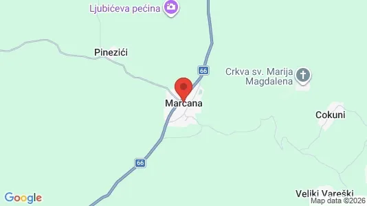 Apartments for rent i Marčana - kort over placeringen