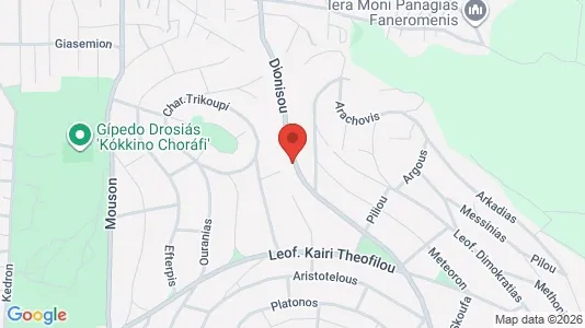 Apartments for rent i Dionysos - kort over placeringen