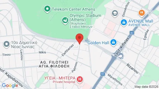 Apartments for rent i Filothei-Psychiko - kort over placeringen
