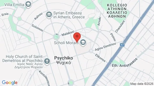 Apartments for rent i Filothei-Psychiko - kort over placeringen