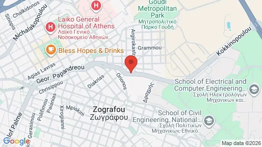 Apartments for rent i Zografou - kort over placeringen