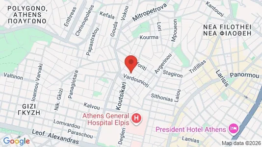Apartments for rent i Athens Ampelokipoi - kort over placeringen