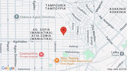 Apartments for rent i Nikaia-Agios Ioannis Rentis - kort over placeringen