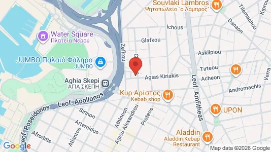 Apartments for rent i Kallithea - kort over placeringen
