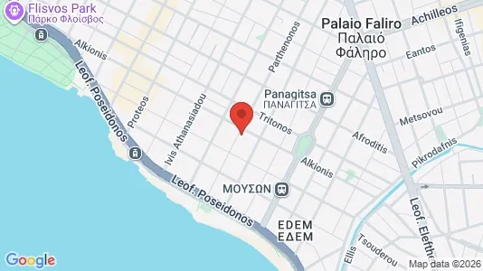 Apartments for rent i Palaio Faliro - kort over placeringen