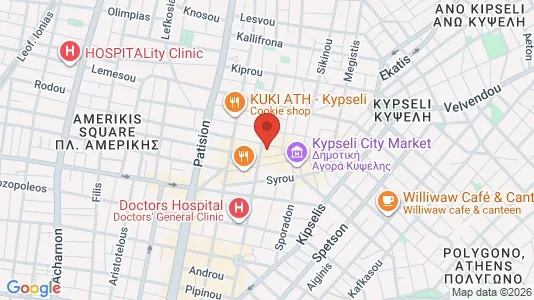 Apartments for rent i Athens Agios Nikolaos - kort over placeringen