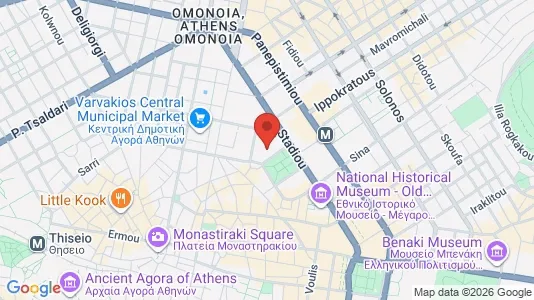 Apartments for rent i Athens Monastiraki - kort over placeringen