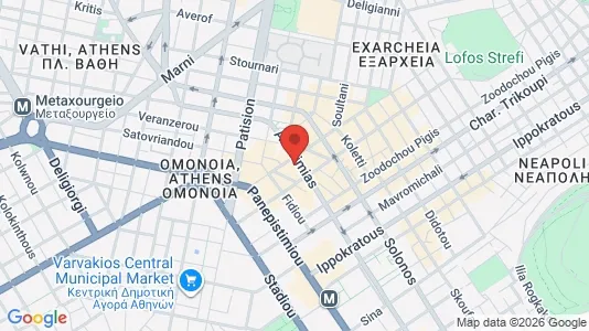 Apartments for rent i Athens Exarchia - kort over placeringen