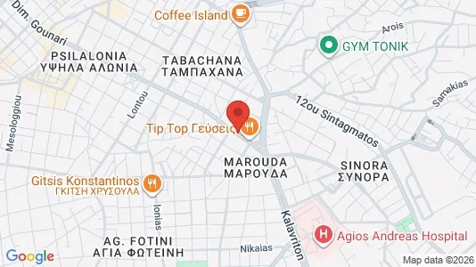 Apartments for rent i Patras - kort over placeringen