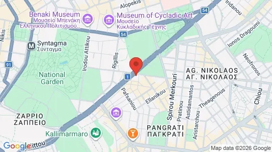Apartments for rent i Athens Pagrati - kort over placeringen